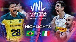  BRA vs.  ITA - Highlights | Week 1 | Men's VNL 2024