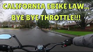 California Ebike Law 2025... Bye Bye Throttle! #ebike #california #law #electricbike