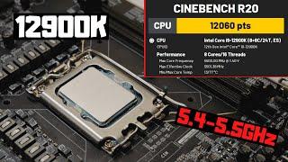 Intel Core i9 12900K - First Impressions & Overclock to 5.4-5.5GHz on EVGA Z690 DARK KINGPIN