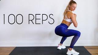 100 REP SQUAT CHALLENGE (Effectively Tone & Lift the Booty & Thighs)