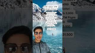 Gokyo Lake Travel Budget #gokyo #gokyotrek #trekking #nepal #trekkers #trekkinginnepal #fromeverest