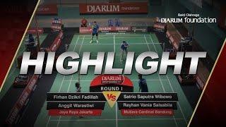 Satrio Saputra/Rayhan Vania (Mutiara Cardinal Bandung) VS Firhan Dzikri/Anggit Warastiwi (Jaya Raya)