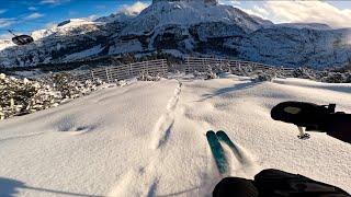 POV - Skiing MELLOW Follow Lines -15° at Arlberg