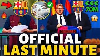 OFFICIAL BARCELONA HAS JUST REALIZED ITS FANS' DREAM! FINALLY! CAN CELEBRATE! BARCELONA NEWS TODAY