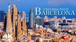 [4K] Best of BARCELONA 2024  3 Hour Drone Aerial Relaxation Film UHD | Catalunya Spain