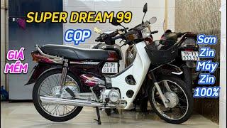 Honda Super Dream 99 tem Hồng . Sơn zin cả xe đẹp như mới . Máy nguyên zin đầy nồi chưa rớt