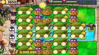 Plants vs Zombies Survival Endless - Building 16 Cobs Strategy