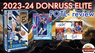 SSP & Wemby’s!! 2023-24 Panini Donruss Elite NBA  Hobby Box First Off The Line (FOTL) review