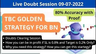 Doubts Session - TBC Golden Power Strategy 80% Accuracy With Live Proof | Options Trading Strategy