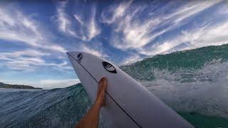 When the waves and the sunset hit perfectly | POV 4K RAW TROPICAL SURFING