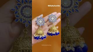 Trending Kundan Earrings#shorts #diycrafts #viralvideo #trending