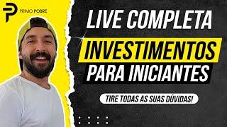 Live sobre INVESTIMENTOS para INICIANTES