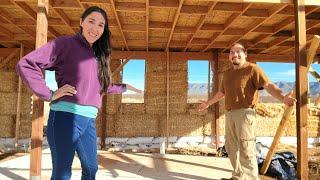 Our Straw Bale Walls Are Up! Here's Why They'll Last 100+ Years