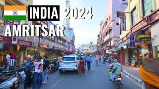 4K Walking in India - Amritsar City Walking Tour (Punjab)