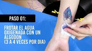 Borrar tatuaje con agua oxigenada