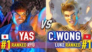 SF6  YAS (#1 Ranked Ryu) vs CHRIS WONG (#1 Ranked Luke)  Street Fighter 6 High Level Gameplay