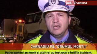 Carnagiu pe ”Drumul morții”, în județul Vrancea