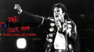 Michael Jackson live Rome, Italy. May 24, 1988. (Snippets only)