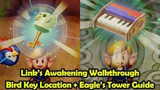 Eagle's Tower Walkthrough + Bird Key Location - The Legend of Zelda Link's Awakening (Switch)