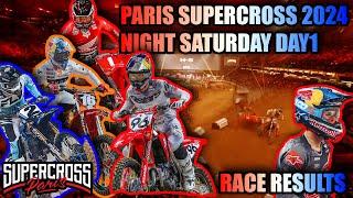 Jett Lawrence Crash Injury?, Tom Vialle Survive Injury, Paris Supercross 2024 (Saturday) RaceResults