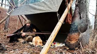 You won't believe this FLINTLOCK Turkey HUNT! Catch & Cook