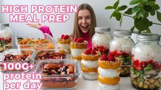 Healthy & High protein Meal Prep | 100G+ Protein | pancake bowls, instant noodles & more!