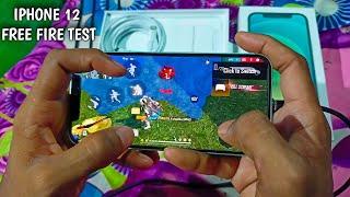 iPhone 12 Unboxing and Free Fire gaming test️ || 3 finger crazy costom HUD