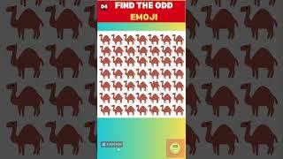 Can You Find The Odd One Out in JUST 1 Minutes? #9  #msquiz #oddoneout #emojichallenge