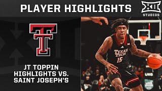 JT Toppin Highlights vs. Saint Joseph's