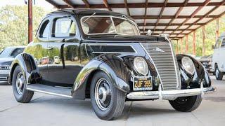 1937 Ford Coupe V8 Test Drive Flathead 3-Speed!