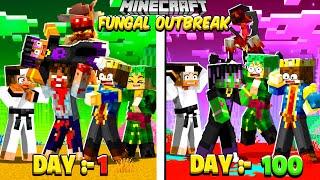 PART 2 - 100 Days In FUNGAL OUTBREAK WORLD in Minecraft 