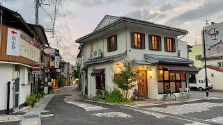 Summer trip to Takayama Relaxing Evening Walking Tour Amazing beautiful Place 4K HDR