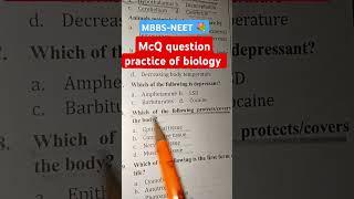 McQ question practice of biology/McQ of biology #multiplechoicequestion #mbbs #shortsvideo #shorts