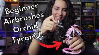 Unleashing the Airbrush: Painting a Tyranid Trygon with Orchid Mantis Colors - Backvlog 11