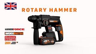 WORX WX381  cordless rotary hammer  20V  EN