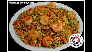 Como hacer Arroz frito chino con camarones - Comida China