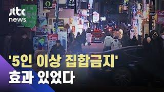 "5인 이상 집합금지, 통했다" 코로나19 빅데이터 보니… / JTBC 뉴스ON