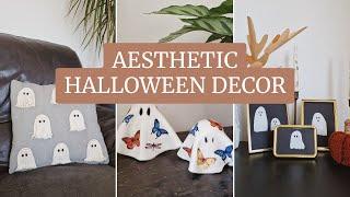 3 HALLOWEEN DECORATIONS DIY PROJECTS | Ghost Cushion Cover, Clay Candle Holder & Ghost Art