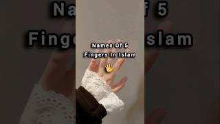 Fingers names in islam ️  #shortsfeed #islam