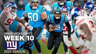 New York Giants vs. Carolina Panthers | 2024 Week 10 Game Highlights