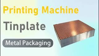 Printing machine for tinplate