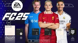 EA SPORTS FC 25 PPSSPP CAMERA PS5 OFFLINE NEW KITS 2025/26 REAL FACES LATEST TRANSFERS BEST GRAPHICS