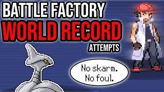 PACIFIST SKARMORY? Battle Factory WORLD RECORD Attempts! | Pokemon Emerald