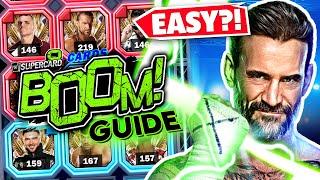 How To Beat BOOM! EASY in WWE SuperCard!  Best Decks to get DIAMOND Rewards! (Guide)