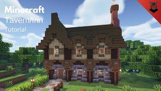 Minecraft: How to Build a Medieval Tavern | Medieval Inn [Exterior] (Tutorial)