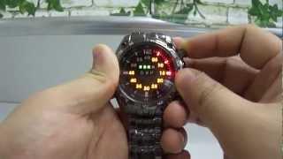 (TVG) Unisex Luxurious Stainless Steel LED Watch - Color Light