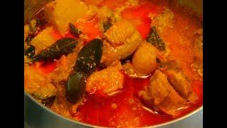 Country Folks with a Few Sweet Potatoes Cooking the Famous Mekong Delta Cassava Curry.