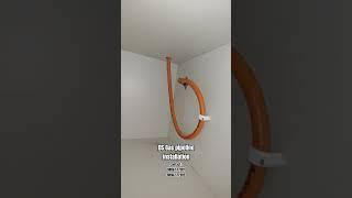 Copper gas pipeline fitting!! #copperpipeandfittings #installation #home #copperfittings