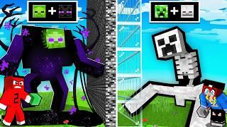 BİRLEŞTİRME İKSİRİ ile MOB SAVAŞI !! - Minecraft