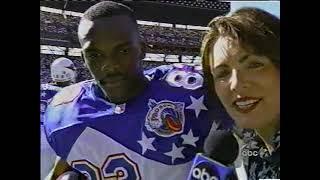 NFL Pro Bowl 1996 Season Feb 2 1997 on ABC. Barry Sanders Reggie White Tim Brown Brett Favre